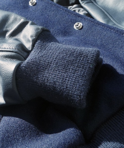 BROOKLYN OVERALL（ブルックリンオーバーオール）の「スタジャン（スタジャン・メンズ・ネイビー/ブラック・MEDIUM/LARGE）」の12枚目の写真