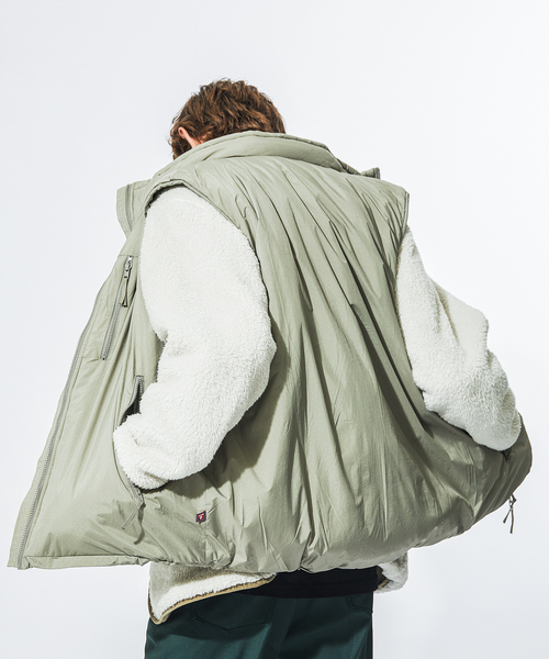 ABAHOUSE（アバハウス）の「U.S MILITARY / ユーエスミリタリー LEVEL 7 E.C.W.C.S PRIMALOFT VEST/プリマロフトベスト（ダウンベスト・メンズ・ブラック/グレー/カーキ・M/L/XL）」の3枚目の写真