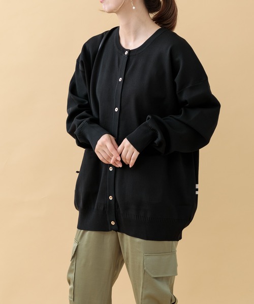 Paradise Picnic（パラダイスピクニック）の「CYAN バックラインオーバーニットカーディガン（カーディガン/ボレロ・レディース・イエロー/ベージュ/ブラック・FREE）」の22枚目の写真