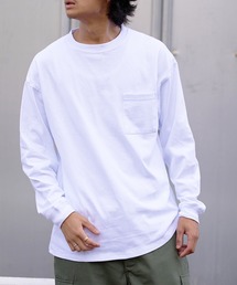 Goodwear（グッドウェア）の「【Goodwear】袖リブ ポケット付き L/S BIG TEE　2W7-5500（Tシャツ/カットソー）」