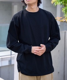 【Goodwear】7.6オンス ポケット付き ヘビーウェイトロングスリーブTシャツ BIG TEE オーバーサイズ ビッグシルエット ポケT 厚手 2W7-5500