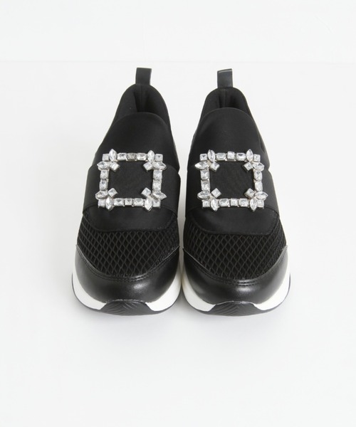 tocco closet(トッコ クローゼット)の「クリアビジュー付きスニーカー(スニーカー・レディース・ブラック/ホワイト・M/S/L/LL)」の7枚目の写真