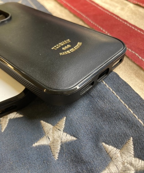 TIDEWAY(タイドウェイ)の「Ag+LEATHER BLACK&WHITE 抗菌 Iphone 14Pro (6.1inch)(スマホケース/カバー・レディース・ホワイト/ブラック・FREE)」の3枚目の写真