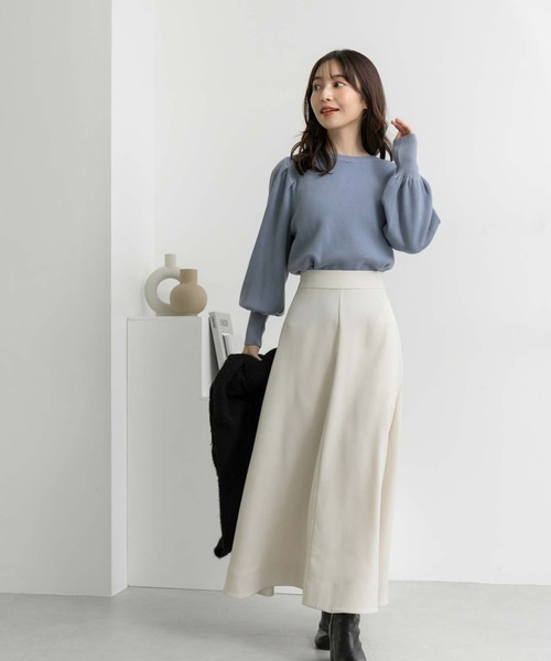 fifth（フィフス）の「【低身長向けサイズあり】ロングフレアスカート（スカート・レディース・ブラック/オフホワイト/ピンク・XS/M）」の9枚目の写真