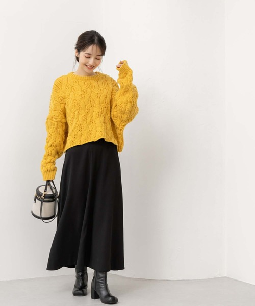 fifth（フィフス）の「【低身長向けサイズあり】ロングフレアスカート（スカート・レディース・ブラック/オフホワイト/ピンク・XS/M）」の4枚目の写真