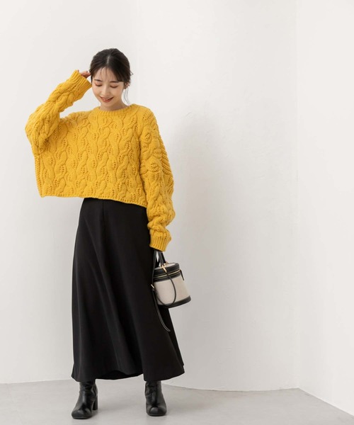 fifth（フィフス）の「【低身長向けサイズあり】ロングフレアスカート（スカート・レディース・ブラック/オフホワイト/ピンク・XS/M）」の6枚目の写真