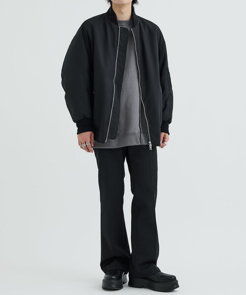 Name.(ネーム)の「ASYMMETRIC SWEAT(スウェット・メンズ・ネイビー/グレー・2/1)」の3枚目の写真