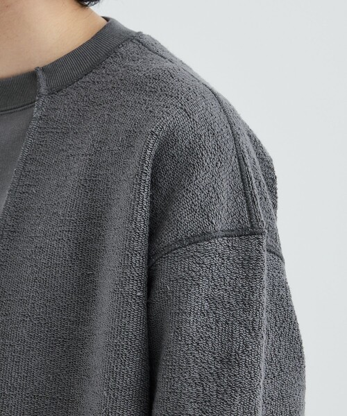 Name.(ネーム)の「ASYMMETRIC SWEAT(スウェット・メンズ・ネイビー/グレー・2/1)」の8枚目の写真
