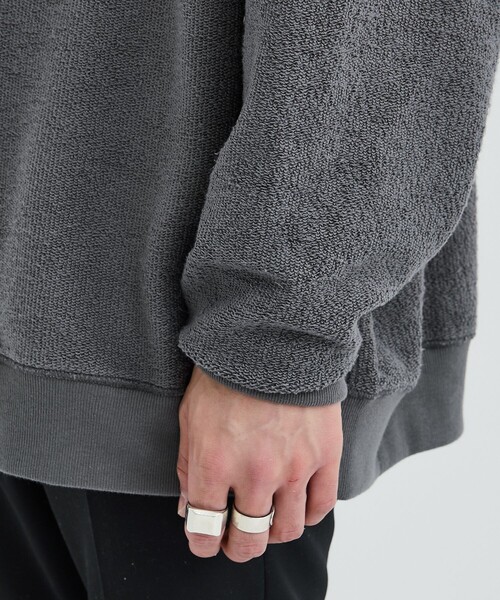 Name.(ネーム)の「ASYMMETRIC SWEAT(スウェット・メンズ・ネイビー/グレー・2/1)」の9枚目の写真