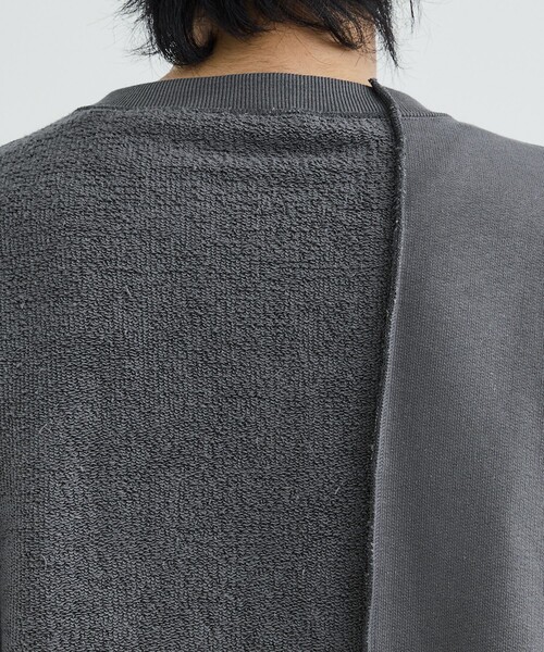 Name.(ネーム)の「ASYMMETRIC SWEAT(スウェット・メンズ・ネイビー/グレー・2/1)」の11枚目の写真