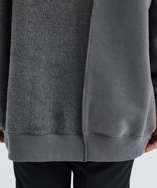 Name.(ネーム)の「ASYMMETRIC SWEAT(スウェット・メンズ・ネイビー/グレー・2/1)」の12枚目の写真