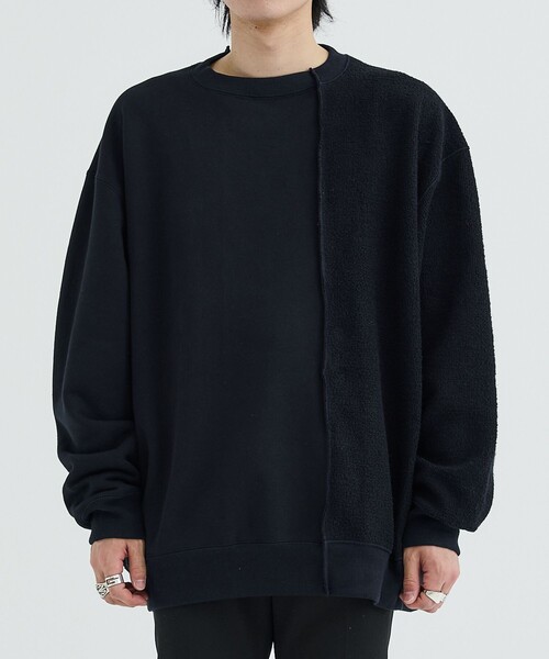Name.(ネーム)の「ASYMMETRIC SWEAT(スウェット・メンズ・ネイビー/グレー・2/1)」の14枚目の写真