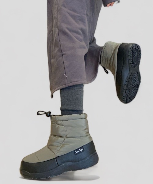 Sugar Sugar（シュガーシュガー）の「【SUGAR SUGAR シュガーシュガー】スノーブーツ（ブーツ・レディース・カーキ/ブラック・S/LL/L/M）」の20枚目の写真