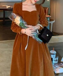 LOPASS（ロパス）の「ベルベットワンピースドレス（ドレス）」