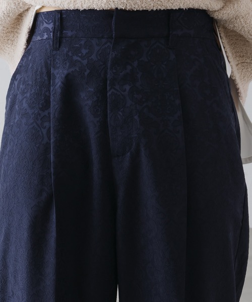 epnok（エプノック）の「ワイドストレートジャガードパンツ（スラックス・メンズ・ブラック/ネイビー/モカ・SMALL/MEDIUM/LARGE）」の20枚目の写真