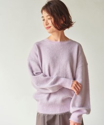 Andemiu（アンデミュウ）の「【Stylistわかめさんコラボ】モヘア混クルーニット169094（ニット/セーター）」