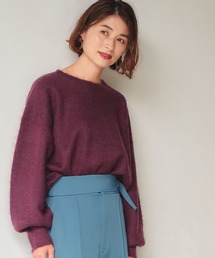 【Stylistわかめさんコラボ】モヘア混クルーニット169094