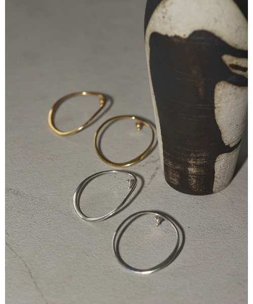 TODAYFUL（トゥデイフル）の「ニュアンスサークルピアス(Silver925)（ピアス（両耳用）・レディース・シルバー/ゴールド・FREE）」の10枚目の写真