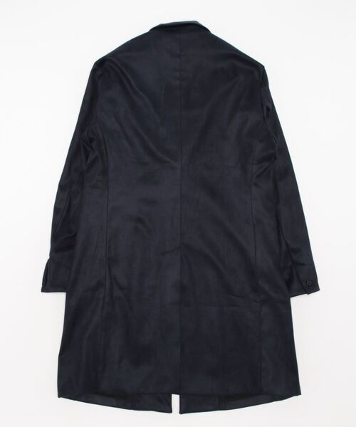HIDEAWAYS NICOLE（ハイダウェイニコル）の「ストレッチスウェードチェスターコート（チェスターコート・メンズ・ネイビー/シルバーグレー/キャメル/ブラック・MEDIUM/LARGE/X-LARGE）」の5枚目の写真