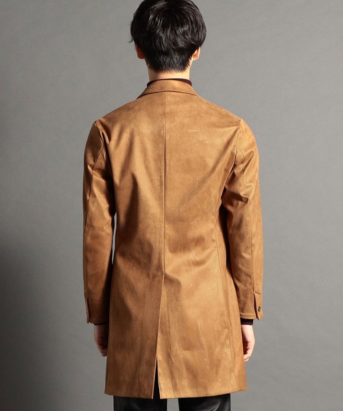 HIDEAWAYS NICOLE（ハイダウェイニコル）の「ストレッチスウェードチェスターコート（チェスターコート・メンズ・ネイビー/シルバーグレー/キャメル/ブラック・MEDIUM/LARGE/X-LARGE）」の7枚目の写真