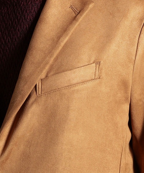HIDEAWAYS NICOLE（ハイダウェイニコル）の「ストレッチスウェードチェスターコート（チェスターコート・メンズ・ネイビー/シルバーグレー/キャメル/ブラック・MEDIUM/LARGE/X-LARGE）」の15枚目の写真