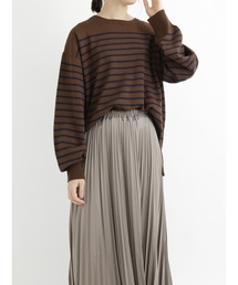 ボーダーニットプルオーバー