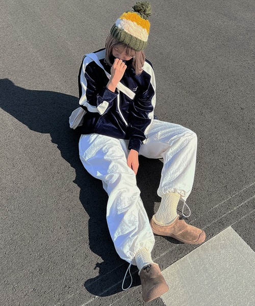 kutir（クティール）の「ベロアトラックジャケット（その他アウター・レディース・パープル/ネイビー/ブラウン・FREE）」の18枚目の写真