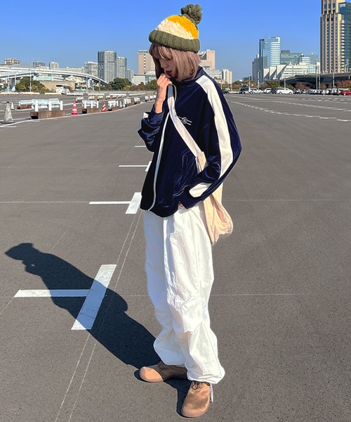 kutir（クティール）の「ベロアトラックジャケット（その他アウター・レディース・パープル/ネイビー/ブラウン・FREE）」の8枚目の写真