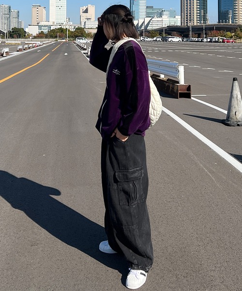 kutir（クティール）の「ベロアトラックジャケット（その他アウター・レディース・パープル/ネイビー/ブラウン・FREE）」の10枚目の写真