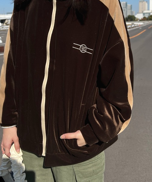 kutir（クティール）の「ベロアトラックジャケット（その他アウター・レディース・パープル/ネイビー/ブラウン・FREE）」の12枚目の写真