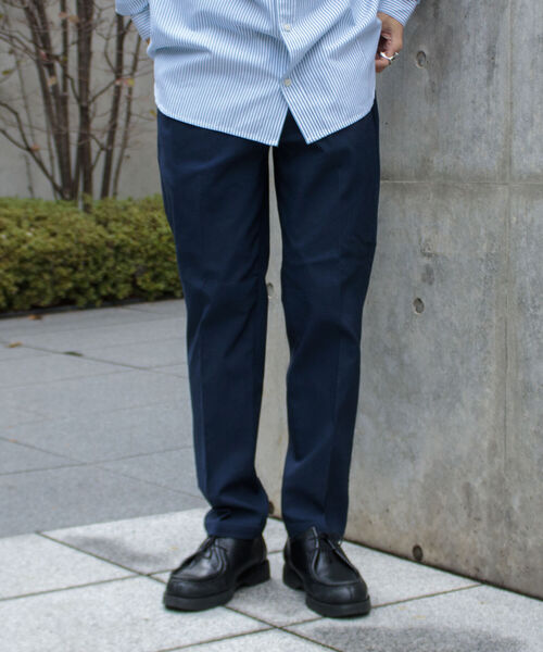 GLOSTER(グロスター)の「【GLOSTER/グロスター】GUMストレッチカルゼイージーパンツ ウエストゴム センタープレス(その他パンツ・メンズ・ベージュ/ネイビー/オリーブ・S/M/L)」の3枚目の写真