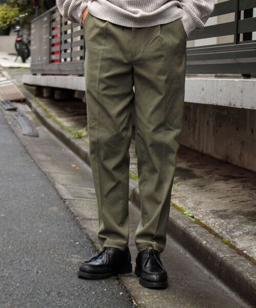 GLOSTER(グロスター)の「【GLOSTER/グロスター】GUMストレッチカルゼイージーパンツ ウエストゴム センタープレス(その他パンツ・メンズ・ベージュ/ネイビー/オリーブ・S/M/L)」の20枚目の写真