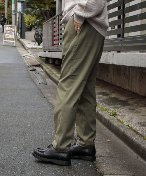 GLOSTER(グロスター)の「【GLOSTER/グロスター】GUMストレッチカルゼイージーパンツ ウエストゴム センタープレス(その他パンツ・メンズ・ベージュ/ネイビー/オリーブ・S/M/L)」の7枚目の写真