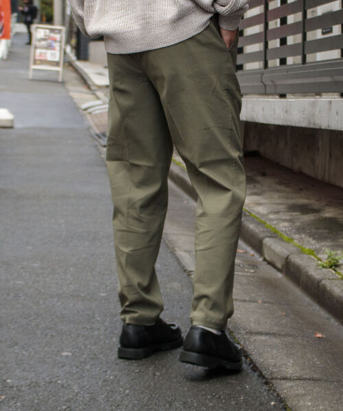 GLOSTER(グロスター)の「【GLOSTER/グロスター】GUMストレッチカルゼイージーパンツ ウエストゴム センタープレス(その他パンツ・メンズ・ベージュ/ネイビー/オリーブ・S/M/L)」の4枚目の写真