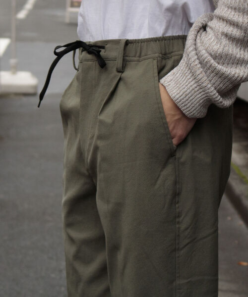 GLOSTER(グロスター)の「【GLOSTER/グロスター】GUMストレッチカルゼイージーパンツ ウエストゴム センタープレス(その他パンツ・メンズ・ベージュ/ネイビー/オリーブ・S/M/L)」の12枚目の写真