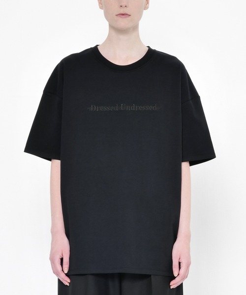 DRESSEDUNDRESSED(ドレスドアンドレスド)の「Error Logo Embroidered Oversized T-Shirt #2(Tシャツ/カットソー・メンズ・ホワイト/ブラック・3/2/1)」の2枚目の写真