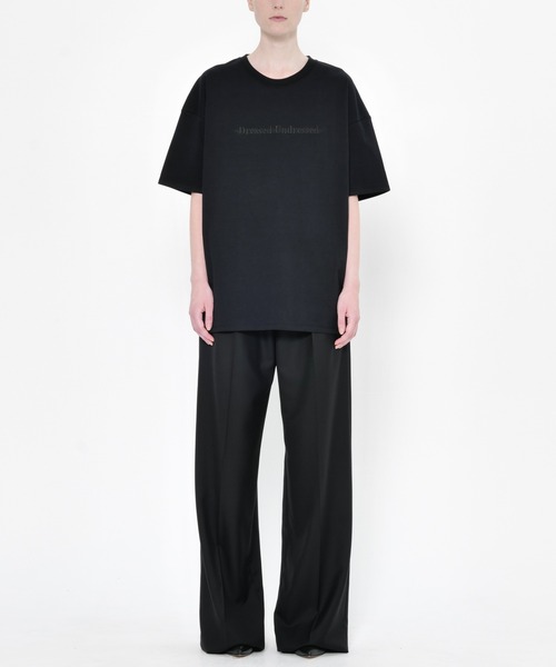 DRESSEDUNDRESSED(ドレスドアンドレスド)の「Error Logo Embroidered Oversized T-Shirt #2(Tシャツ/カットソー・メンズ・ホワイト/ブラック・3/2/1)」の3枚目の写真