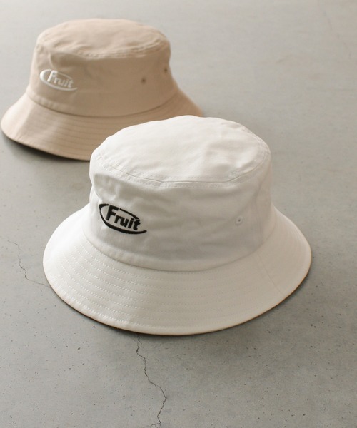FRUIT OF THE LOOM(フルーツオブザルーム)の「EMBROIDERY BUCKET HAT type A(ハット・メンズ・ブラック/オフホワイト/ベージュ・FREE)」の13枚目の写真