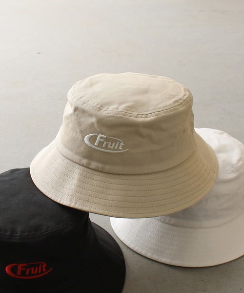 FRUIT OF THE LOOM(フルーツオブザルーム)の「EMBROIDERY BUCKET HAT type A(ハット・メンズ・ブラック/オフホワイト/ベージュ・FREE)」の15枚目の写真