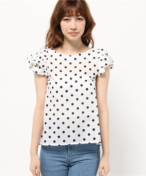OUTLET（アウトレット）の「【who's who Chico】ネジリスリーブブラウス（シャツ/ブラウス・レディース・ブラック系その他/ホワイト系その他・FREE）」の3枚目の写真