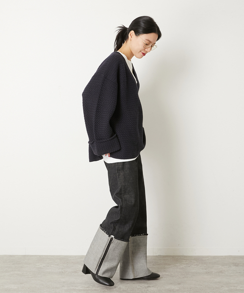 Oriens JORNAL STANDARD ロールアップデニム　ブラック L Oriens JOURNAL STANDARD（オリエンス ジャーナルスタンダード