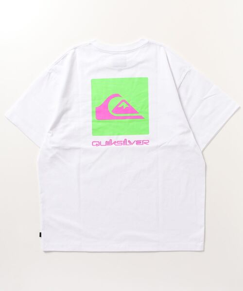 Quiksilver（クイックシルバー）の「【ムラサキスポーツ別注 】QUIKSILVER/クイックシルバー バックプリントTシャツ スクエアロゴ/ルーズシルエット クルーネックTシャツ/QUIK NEONBOX ST/QST231618M（Tシャツ/カットソー・メンズ・ブラック/ホワイト×グリーン/ホワイト×ブラック・XL/L/M）」の13枚目の写真