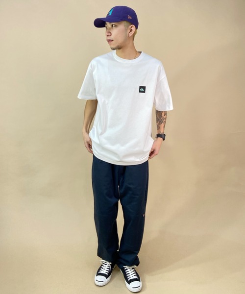 Quiksilver（クイックシルバー）の「【ムラサキスポーツ別注 】QUIKSILVER/クイックシルバー バックプリントTシャツ スクエアロゴ/ルーズシルエット クルーネックTシャツ/QUIK NEONBOX ST/QST231618M（Tシャツ/カットソー・メンズ・ブラック/ホワイト×グリーン/ホワイト×ブラック・XL/L/M）」の15枚目の写真
