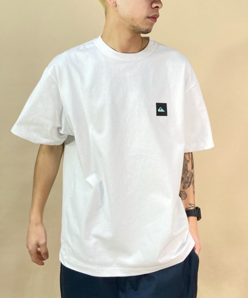 Quiksilver（クイックシルバー）の「【ムラサキスポーツ別注 】QUIKSILVER/クイックシルバー バックプリントTシャツ スクエアロゴ/ルーズシルエット クルーネックTシャツ/QUIK NEONBOX ST/QST231618M（Tシャツ/カットソー・メンズ・ブラック/ホワイト×グリーン/ホワイト×ブラック・XL/L/M）」の7枚目の写真