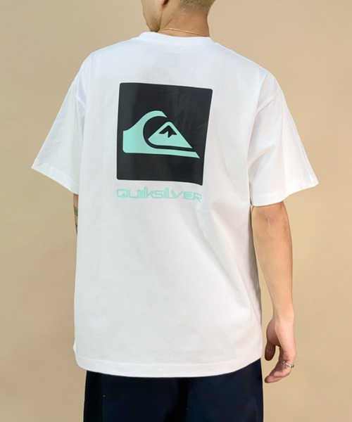 Quiksilver（クイックシルバー）の「【ムラサキスポーツ別注 】QUIKSILVER/クイックシルバー バックプリントTシャツ スクエアロゴ/ルーズシルエット クルーネックTシャツ/QUIK NEONBOX ST/QST231618M（Tシャツ/カットソー・メンズ・ブラック/ホワイト×グリーン/ホワイト×ブラック・XL/L/M）」の18枚目の写真