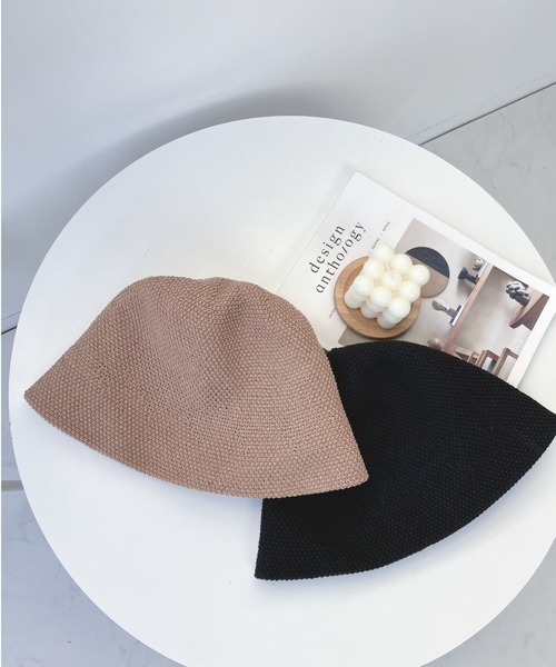 AS KNOW AS plus（アズノゥアズプラス）の「○サーモニットメトロハット（ハット・レディース・グリーン/モカ/アイボリー/ブラック・FREE）」の8枚目の写真