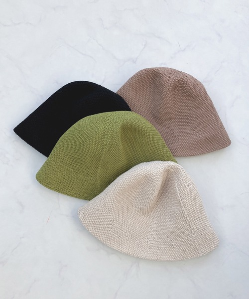 AS KNOW AS plus（アズノゥアズプラス）の「○サーモニットメトロハット（ハット・レディース・グリーン/モカ/アイボリー/ブラック・FREE）」の10枚目の写真