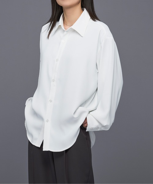 Ellno Loset（エルノロゼット）の「アソートとろみレギュラーシャツ（シャツ/ブラウス・メンズ・オフホワイト/ブラック系/グレー系・SMALL/MEDIUM/LARGE）」の2枚目の写真