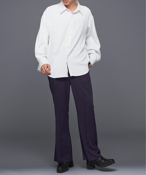 Ellno Loset（エルノロゼット）の「アソートとろみレギュラーシャツ（シャツ/ブラウス・メンズ・オフホワイト/ブラック系/グレー系・SMALL/MEDIUM/LARGE）」の19枚目の写真