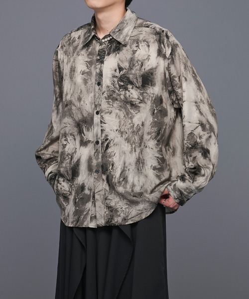 Ellno Loset（エルノロゼット）の「アソートとろみレギュラーシャツ（シャツ/ブラウス・メンズ・オフホワイト/ブラック系/グレー系・SMALL/MEDIUM/LARGE）」の13枚目の写真